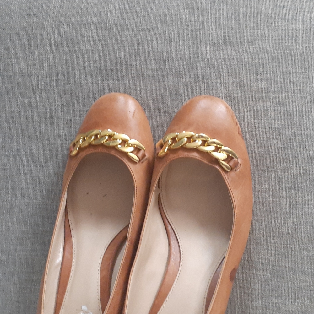Lauren ralph Lauren tan leather pumps shoe size 10B - Picture 2 of 16